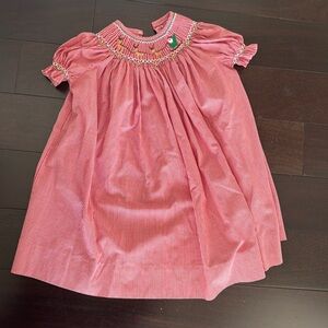 Smocked Christmas dress 3t